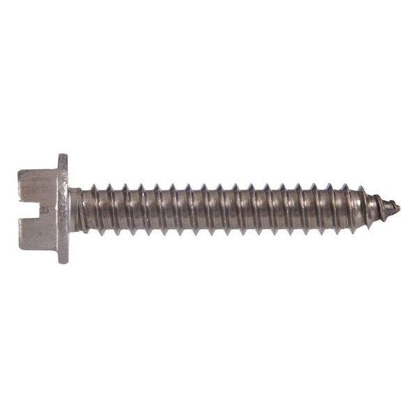 Hillman HILLMAN No. 12 X 2 in. L Slotted Hex Head Sheet Metal Screws 100 pk 0823122 - main